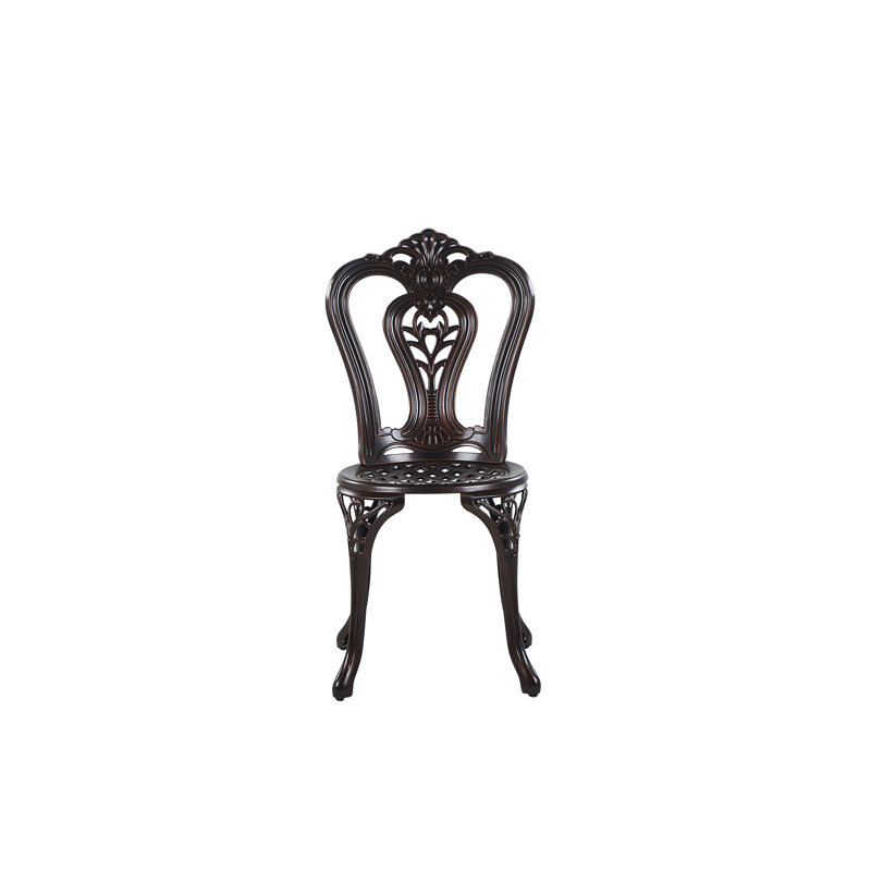 Janet Patio Dining Side Chair with Cushion