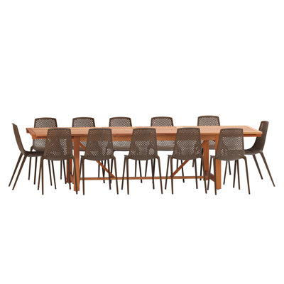 Anautica 13 Piece Patio Dining Set