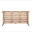 Canapé de patio en bois d'acacia avec coussin résistant à l'eau