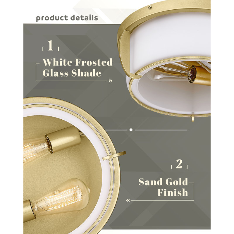 Cheenue Flush Mount, Gold