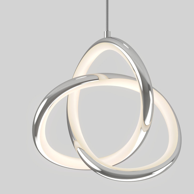 Kamiliah 1 - Light Chrome LED Sphere Pendant