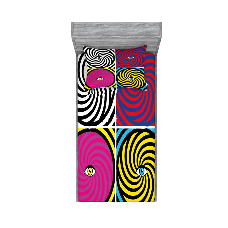 Microfiber Sheet Set, Twin Sheet Set with Fitted Sheet