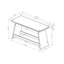 Banc de bar gris Jasmine