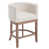 Siège beige / structure en bois naturel sélectionné