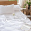 Ensemble de housse de couette légère avec fermeture à glissière 8 attaches 100% coton lavé MooMee-111219967-109236630
