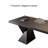 78.74"Minimalist Smoked Wood Rectangular Desk