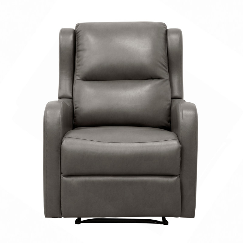 Fauteuil inclinable en similicuir rembourré 1pc, Gris