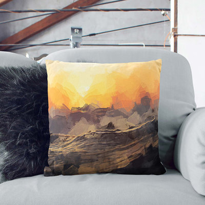 Abstract Square Throw Cushion