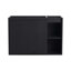 Meuble-lavabo mural 28 po avec lavabo en céramique, porte à fermeture en douceur et tablettes ouvertes, emballage KD