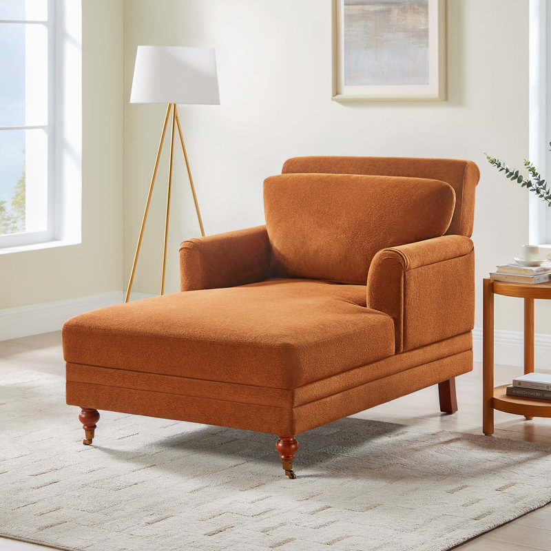 Chaise longue rembourrée avec dossier réglable, Cari