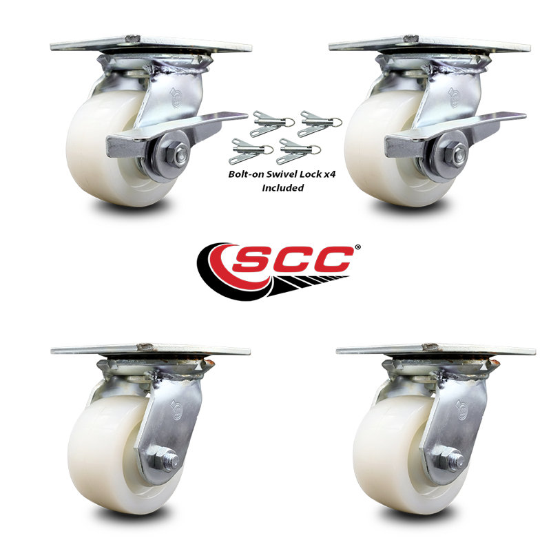 4 Piece Nylon Caster Set