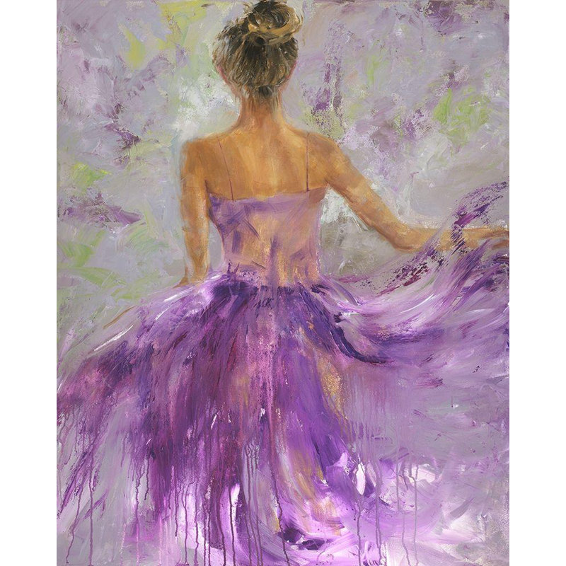 «Lark Manor ™ Joy, Julie», reproduction d'art sur toile tendue: Flowing Vision I, H 44 po x l 36 po