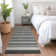 Machine Washable Indoor/Outdoor Christain ACN1399 Black Rug