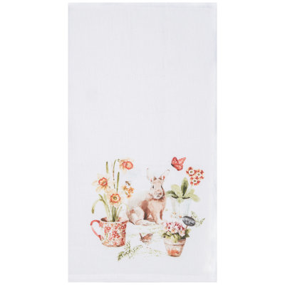 Serviette essuie-main Little Garden Rabbit Bunny
