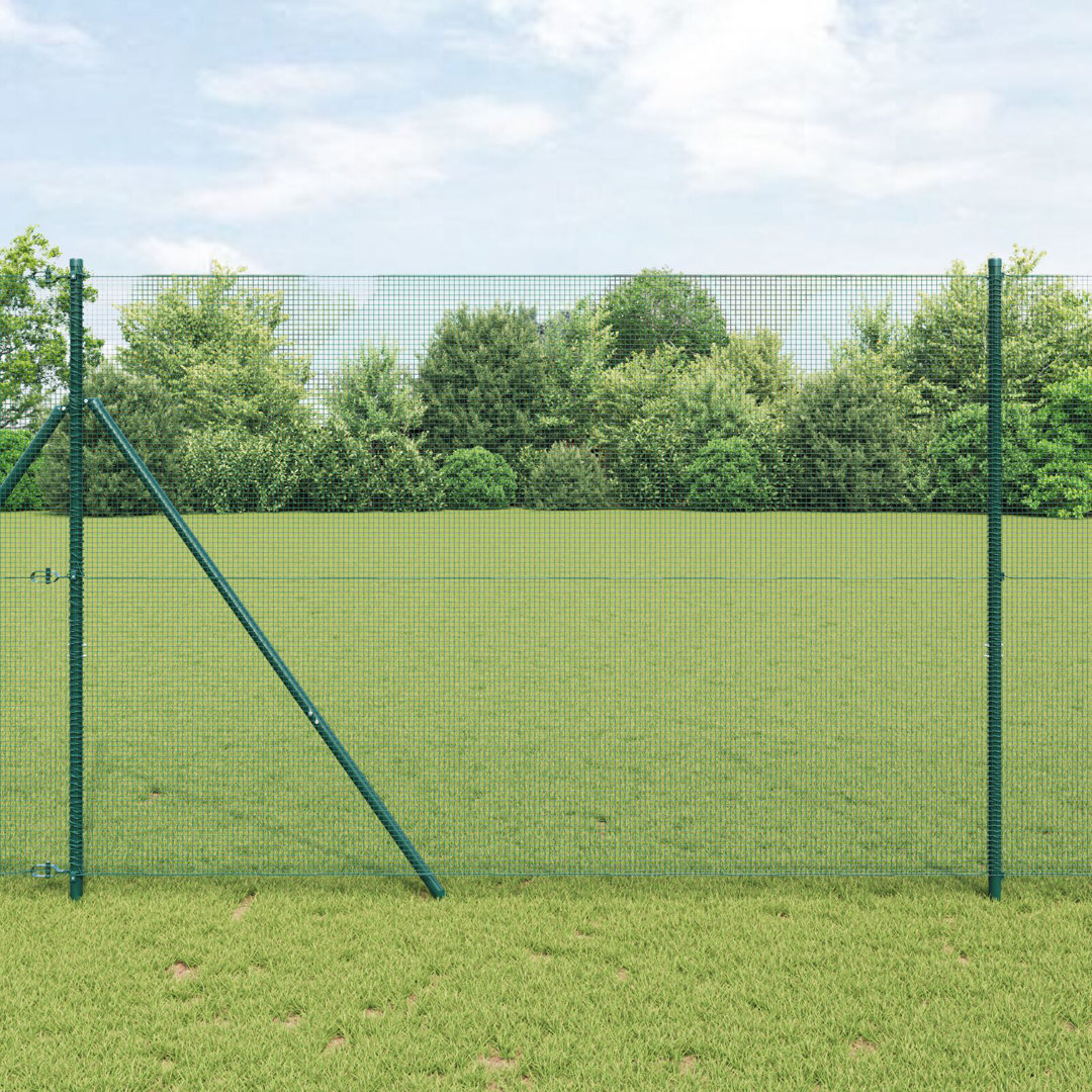 150cm H x 2500cm W Metal Border Fencing