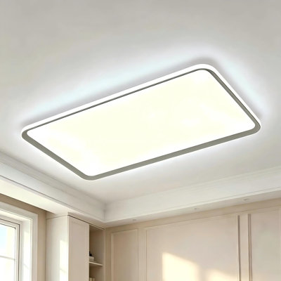 1-Light 35.43'' Rectangular LED Dimmable Flush Mount