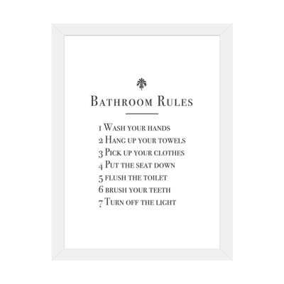 Salle de bain-impression d’art textuel
