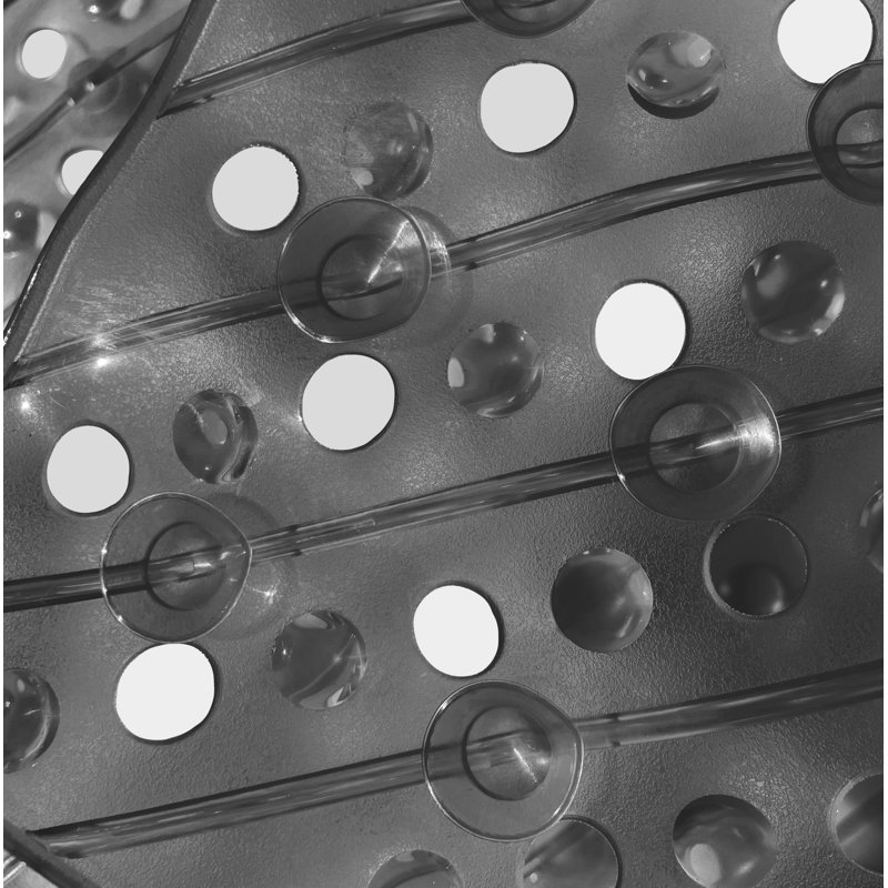 Tapis de douche à pois Aariketh, Noir