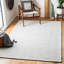 Tapis gris clair / ivoire en laine tissé à plat Sullivan-1877948154