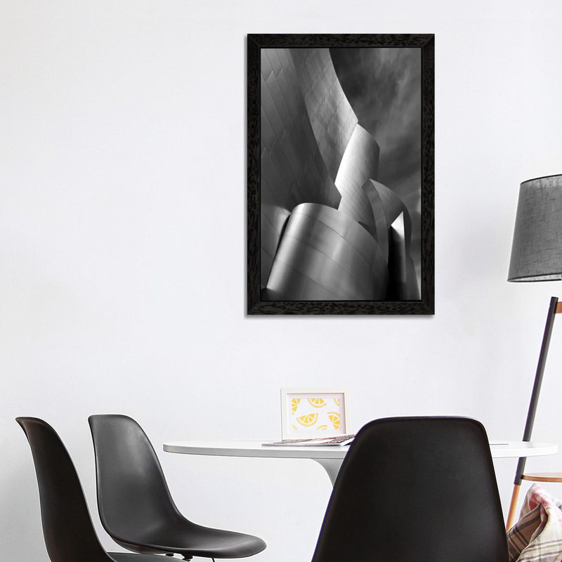 Architectural Art - Print on Canvas, 152.5 cm H x 101.5 cm W, Black Framed