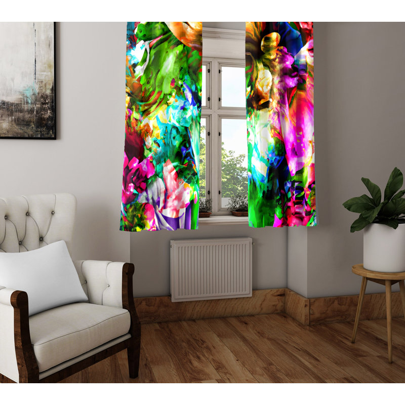 Paire de rideaux semi-transparents Degollado, L 40 po x L 61 po