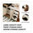 82.68"Modern minimalist cream-style chest of drawers and dressing table with a vanity mirror