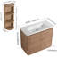 Meuble-lavabo simple 40 po avec lavabo et armoire d'appoint 40 po