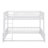 Full XL Over Queen  Floor Bunk Bed Frame Equipped With A Ladder And Safety Guardrails-846130935
