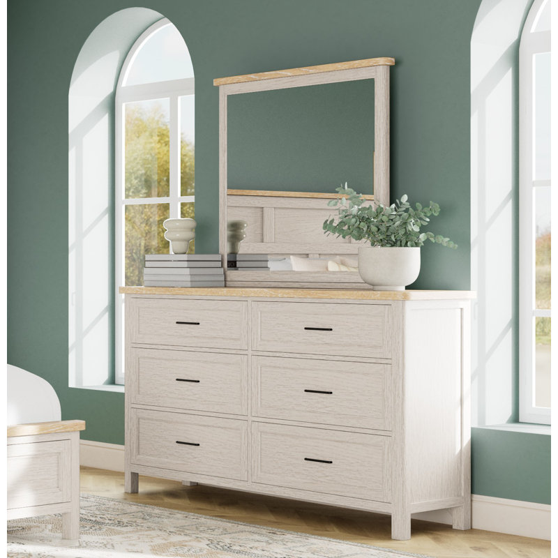 Dresser And Mirror Set
