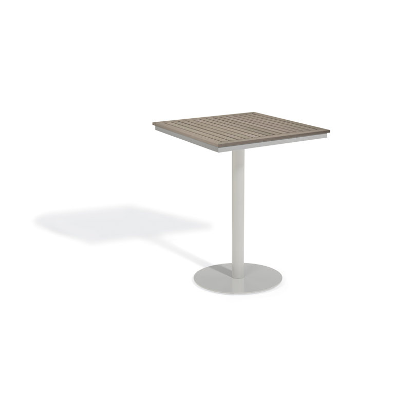 Travira Square Outdoor Bar Table , in. W in. D, Flint/Tekwood Vintage, 24" L x 24" W