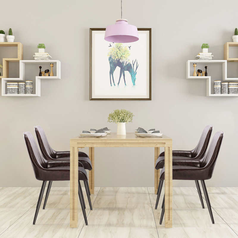 Knighton Upholstered Dining Chair, Dark Brown