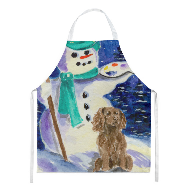 Tablier bonhomme de neige avec tablier de épagneul boykin