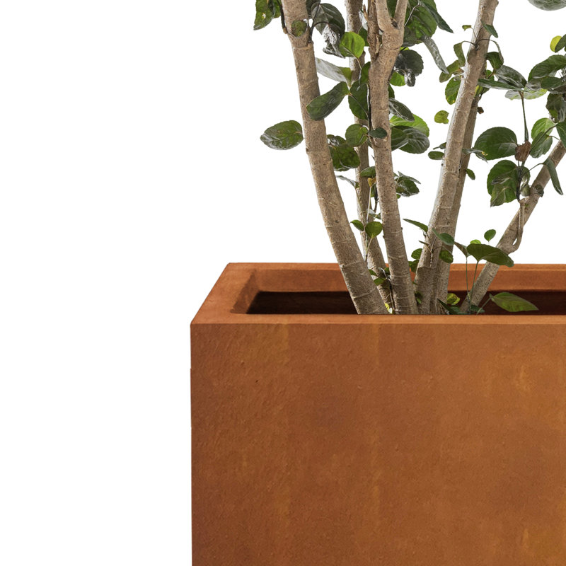 Luecille Planter, Rust Brown