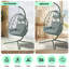 Fauteuil suspendu suspendu en osier avec support et coussin lavable pour patio-1700811277-1700811292