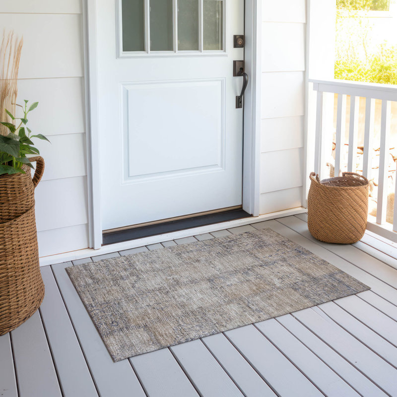 Tapis intérieur / extérieur Mykola, Rectangle 1 pi 8 po x 2 pi 6 po