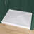 42" X 34" Single Threshold Shower Pan Base In White With Center Drain Assembly & Drain Cover Included