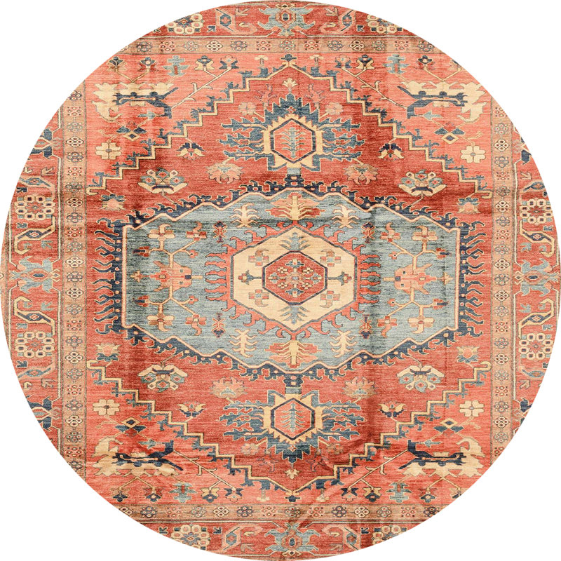 Tapis abstrait 4013, Rond 4 pi