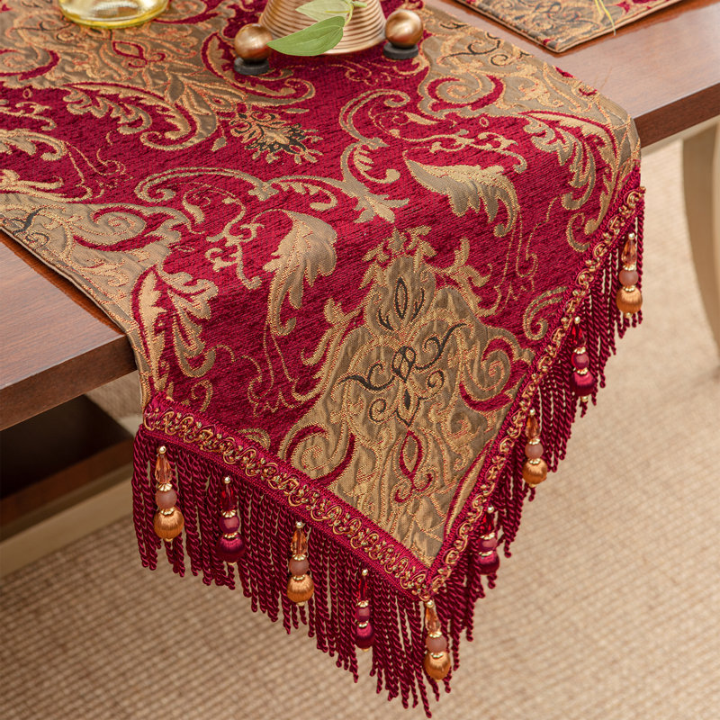 Chemin de table Damask Christmas, L 90 po