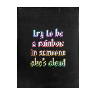 Quotes Chenille Indoor Rug