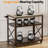 Carvajal Portable Outdoor Kitchen Island Grill Cart With Locking Wheels, Wood Looking Countertop And Handle
