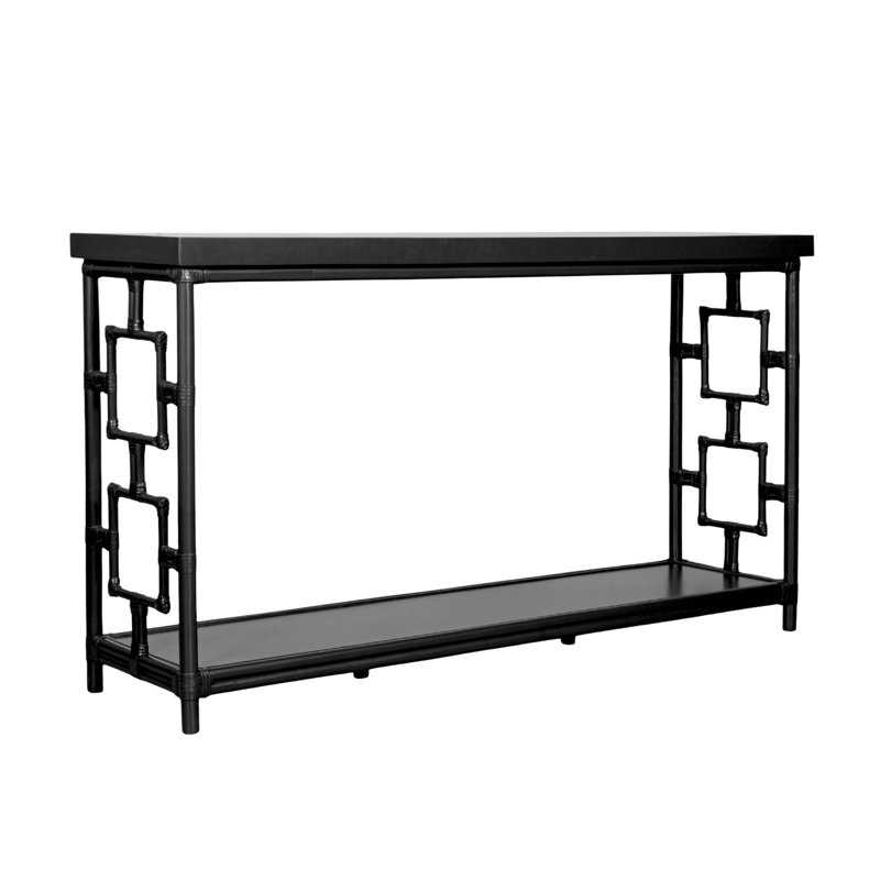 Sobe 60'' W Console Table, Black