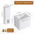24" Wall Mount Multi-Functional Storage Bathroom Vanity with 1-Wall Cabinet