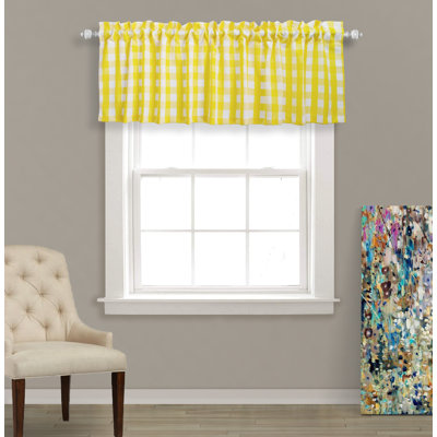 Rashara Plaid Tailored Window Valance