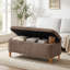 Polyester Upholstered Storage Bench-2132856987