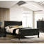 Lit gris, grand lit, design contemporain, structure en bois massif, pour la chambre à coucher, fondation nécessaire