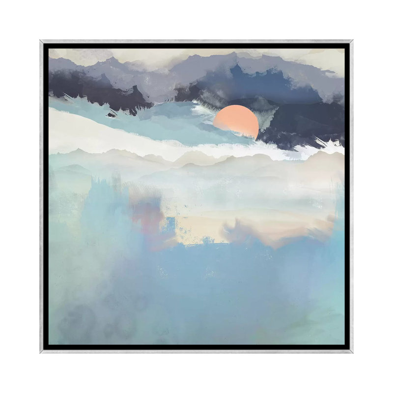 Mountain Dream - reproduction d'art, Aucun mat, H 37 po x l 37 po x P 1,5 po, Toile avec cadre argenté