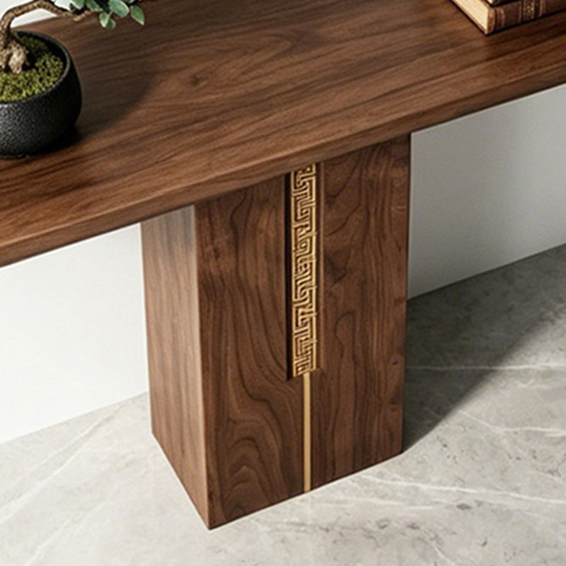 Nouvelle table d'entrée de style chinois, 35.43" H x 31.50" W x 13.77" D