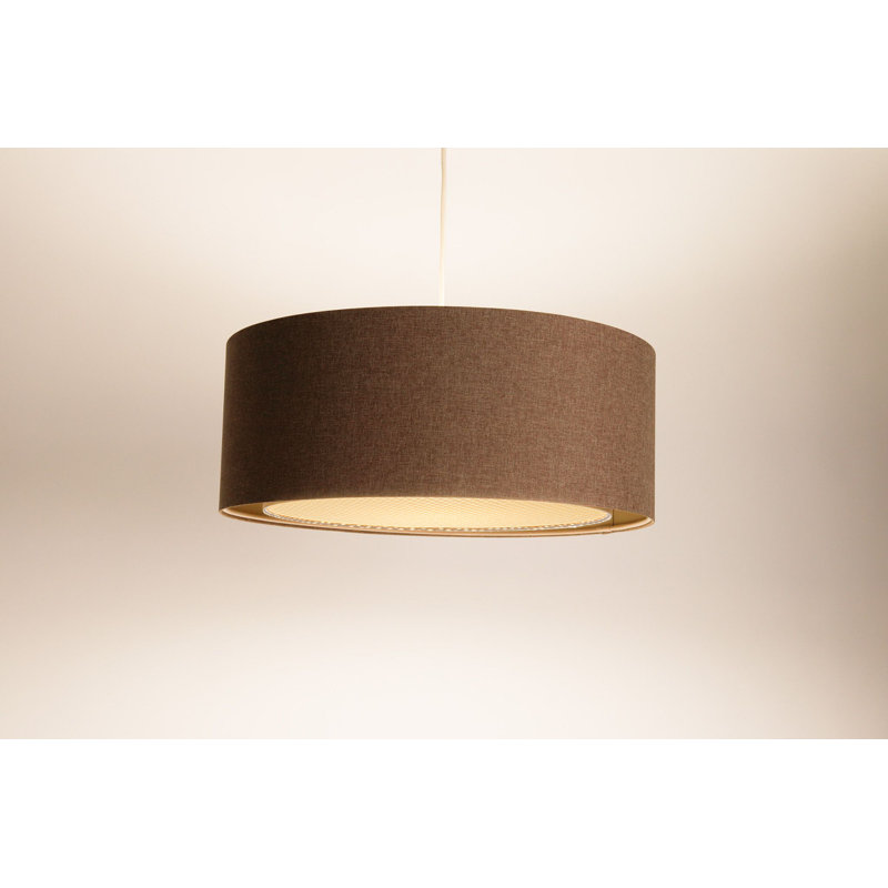 Mosansky 1 - Light Drum Pendant, Brown