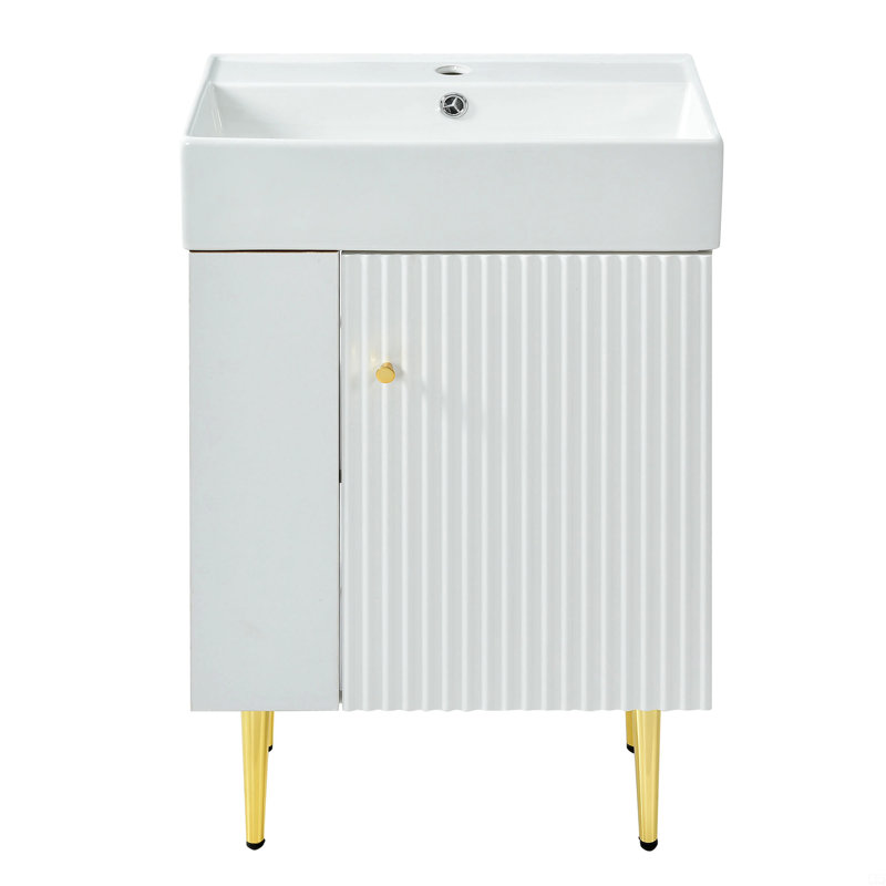 [Cabinet Only] 21.6" Bathroom Vanity (Sink Not Included)