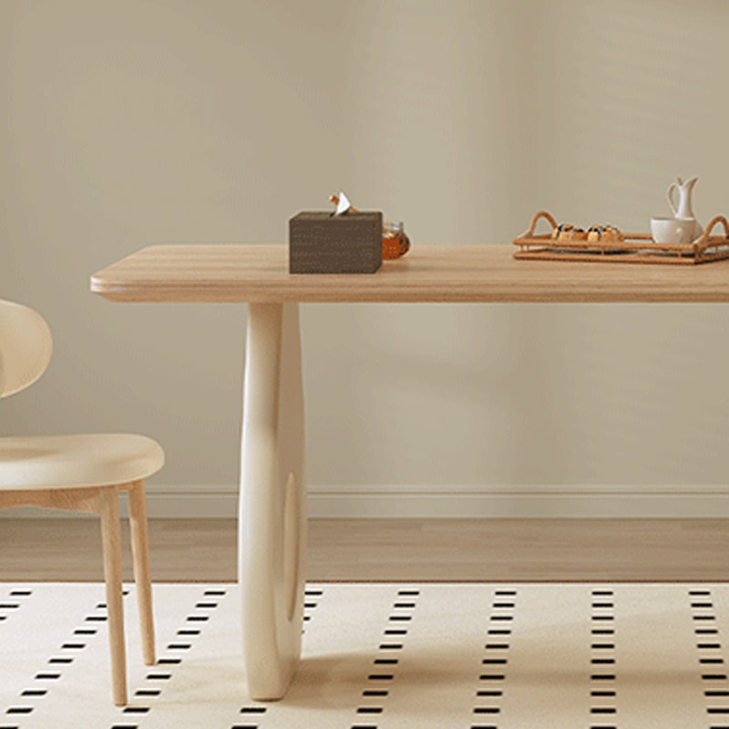 Table de salle à manger de style nordique, H 29,53 po x L 62,99 po x l 31,5 po